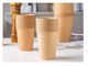 Kaffee-Papier-Schale 350ml Matcha 12oz Kraftpapier isolierte heiße Boba-Schalen-einzelne Wand