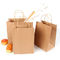 Recyclebare Kraftpapier Tasche mit verdrehter Griff-wiederverwendbaren Einkaufspapiertüten